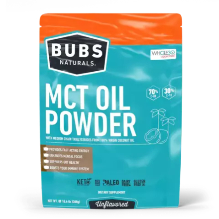 Bubs Naturals, МСТ масло, MCT Oil Powder, 300 г