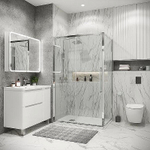 Душевой уголок Grossman Cosmo 110х80 120.K33.02.1180.10.00 стекло прозрачное/профиль хром