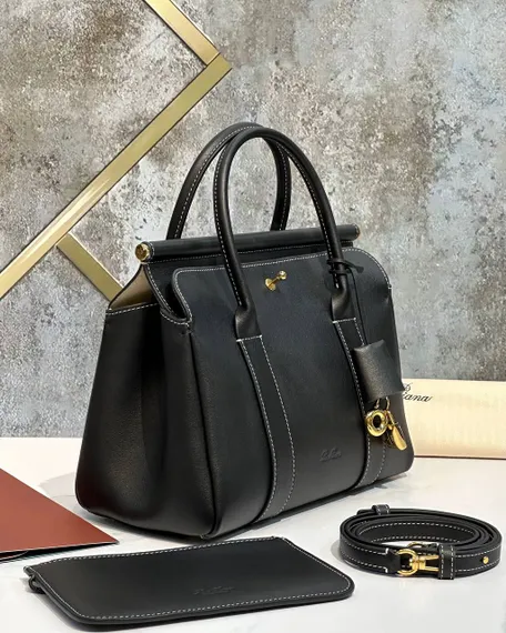 Сумка Loro Piana Loom L25 из гладкой кожи