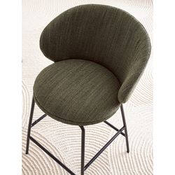 Стул полубарный Comfy, рогожка, шпинат