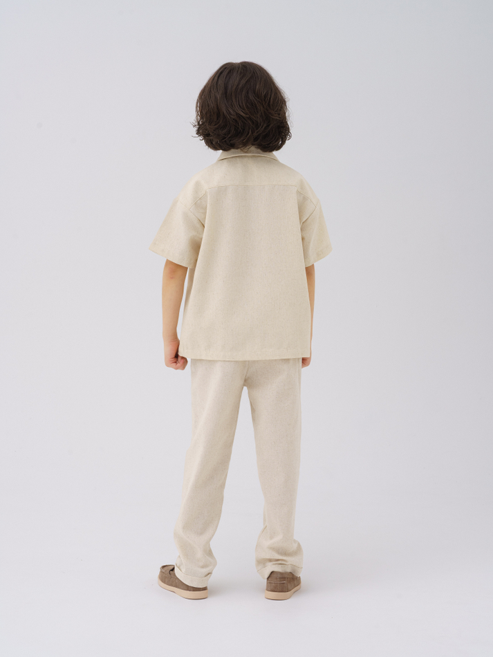 Костюм льнянкой рубашка и брюки