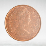 Canada, 1 Cent, 1980 – Elizabeth II (Modified Second Portrait; Reduced Weight), XF