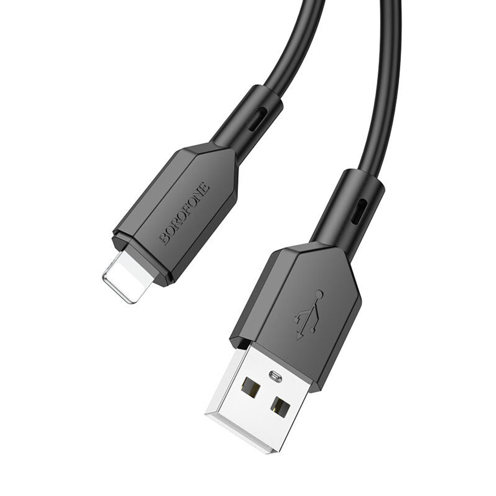 Кабель USB - Lightning BOROFONE BX70 (черный) 1м