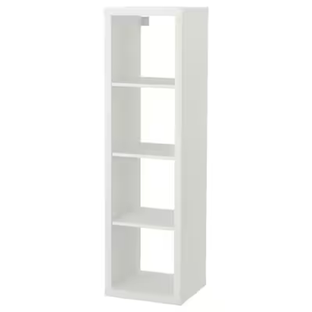 КАЛЛАКС KALLAX Стеллаж белый 42х147 см на 4 отсека