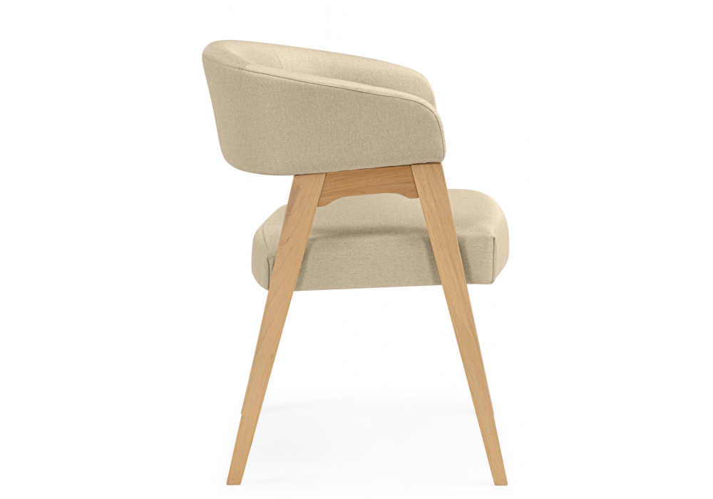 Стул деревянный Woodville Невада 1 натуральное дерево, ткань 135