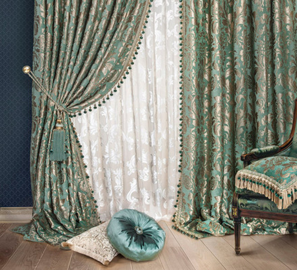 Портьерная ткань Antique арт J 4385 col 5401 (высота 300 см, Турция)