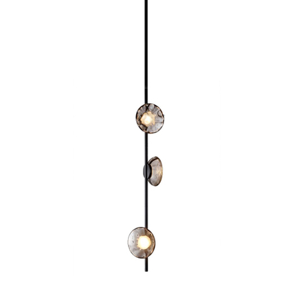 Ceiling design lamp Ceto by Ross Gardam vertical (Black)
