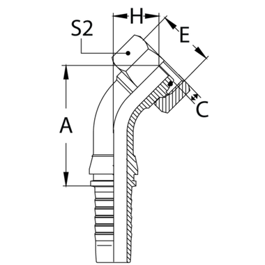 Фитинг DN 16 DKO-S (Г) 30x2 20 (45)