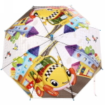 Зонт детский полуавтомат «Ultramarine - Озорные зверята», 8 спиц, d-86см, длина в слож. виде 65см