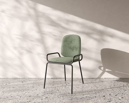 Стул ror, 2 frame, рогожка, черный /зеленый