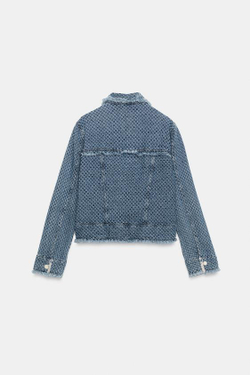 ZARA ДЖИНСОВАЯ КУРТКА — ZW COLLECTION, СИНИЙ