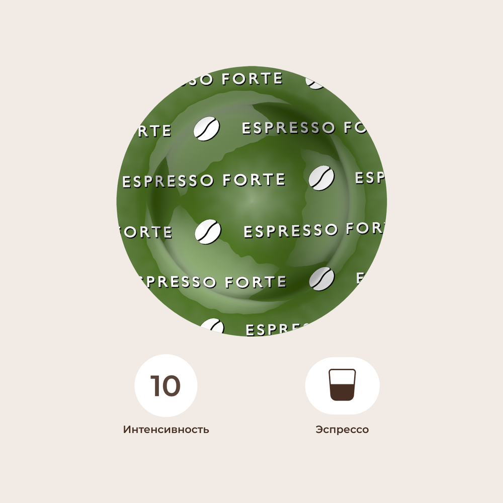 Кофе в капсулах CAFFE PERRUCCI® Espresso Forte 300 г (уп*50)