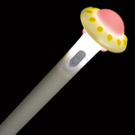 Ручка гелевая Alingar, "НЛО", 0,7 мм, синяя, с подсветкой, иголь. наконечник, круглый, цветной, пластиковый корпус, карт. уп.