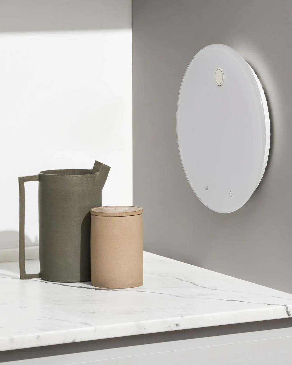 Alessi Электрические кухонные весы Plisse белого цвета