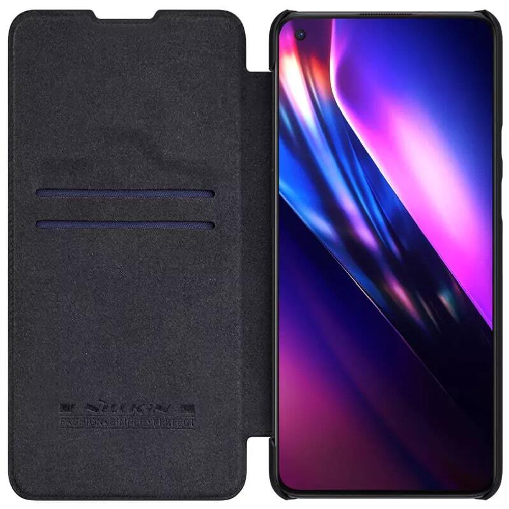 Кожаный чехол-книжка Nillkin Leather Qin для OnePlus 9 China версия