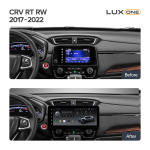 Магнитола Honda CR-V 5 2017-2022 - Teyes LUX ONE ROUND монитор 12.3" на Android 10, ТОП процессор, CarPlay, 4G SIM-слот