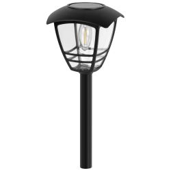 Светильник уличный ЭРА ERAFS025 - 06 грунтовый фасадный 2 в 1 на солнечной батарее 1LED 21 см | Садовые декоративные светильники