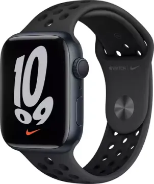 Apple Watch Nike Series 7, 41 мм, корпус из алюминия цвета «тёмная ночь»