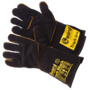 Краги Gward Track Black, из спилка, черного цвета, с широким раструбом