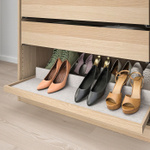 Полка выдвижная IKEA KOMPLEMENT (КОМПЛЕМЕНТ), Белый морёный дуб, 100x58 см