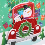 Пакет подарочный «Зимнее путешествие» 18*23*8 см, микс