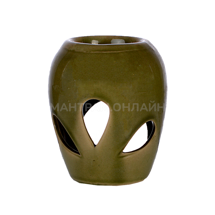 Аромалампа Вазочка цвет горчичный 9 см