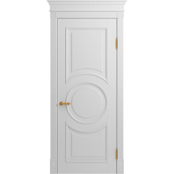 Межкомнатная дверь массив бука Viporte Лацио Амбиенте белая эмаль глухая