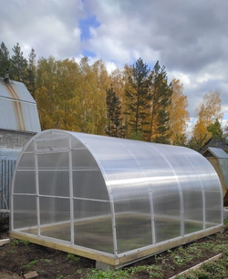 Каркас теплицы "Удачная" Оцинкованная Элитная 40*20мм шаг дуг 0.67м, Ширина 3м, высота 2,1м, длина 6м.