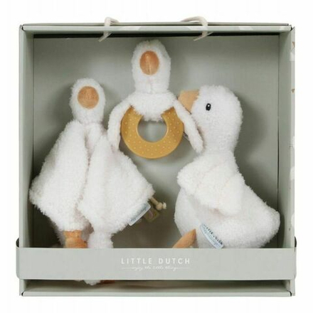 Мягкая игрушка Little Dutch Baby Goose - Подарочный набор из 3-х мягких предметов Гусь и аксессуары - Little Dutch LD8515