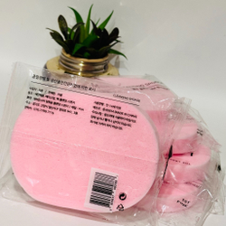 Спонж для умывания LA-MON cleansing sponge pink