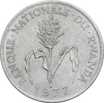1 франков 1977 Руанда