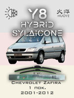 Щетки стеклоочистителя HUOYE Y8 600/600 мм на Chevrolet Zafira | Hook/J-Hook