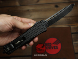Нож Microtech Troodon Delta Shadow Frag T/E - клинок танто, блэквош МТ11