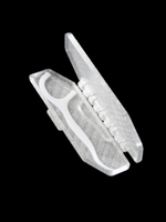 Набор стоматологических дорожных контейнеров для 1-й и 2-х зубочисток с нитью — флоссеров, белый, полупрозрачный