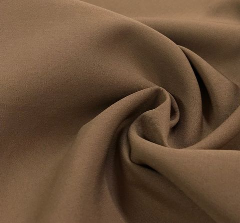Ткань костюмно плательная Барби ш150см 95%пэ 5%спандекс, цвет коричневый