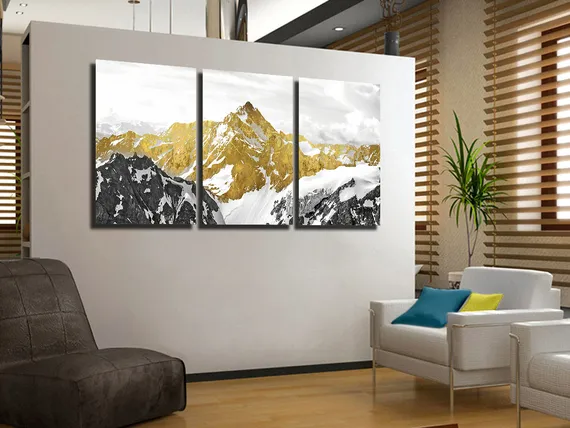 Модульная картина "Золотая гора"