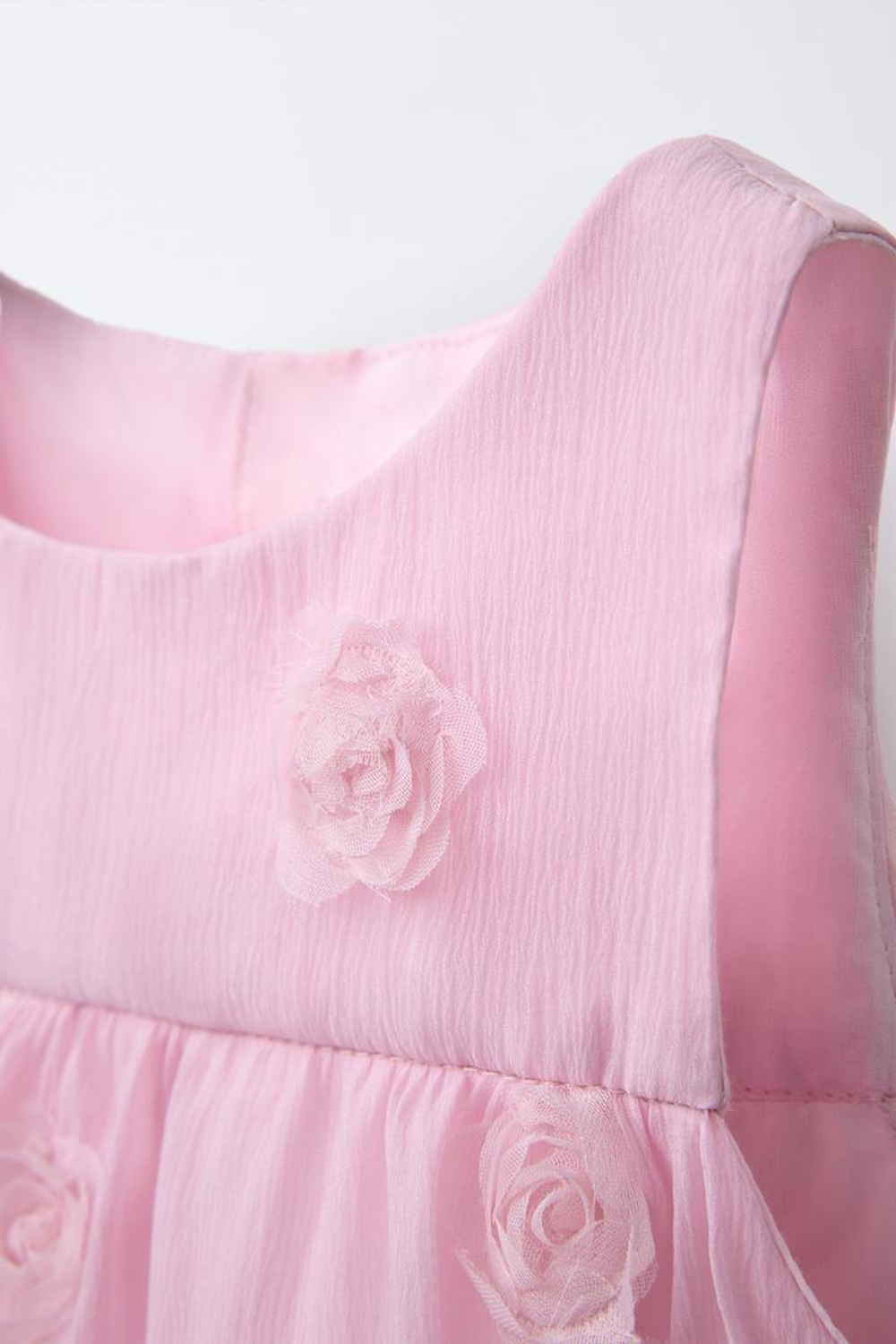 ZARA ПЛАТЬЕ С КОНТРАСТНЫМИ ЦВЕТАМИ, РОЗОВЫЙ