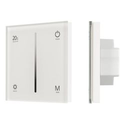 Панель SMART-P6-DIM-G-IN White (12-24V, 4x3A, Sens, 2.4G) (Arlight, IP20 Пластик, 5 лет) 034781