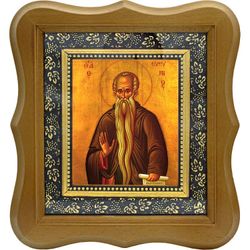 Евфимий Великий преподобный иеромонах. Икона на холсте.