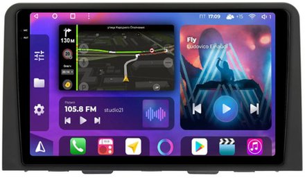 Магнитола для Hyundai Staria 2021+ (монохром) - FarCar BM10-7300L монитор 10.36" QLED на Android 14, TS10, 4+32Гб, CarPlay, 4G SIM-слот