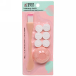 Набор косметический «Beauty», чаша, кисточка и 6 масок, цвет мятный и розовый, 15,2*6,3см