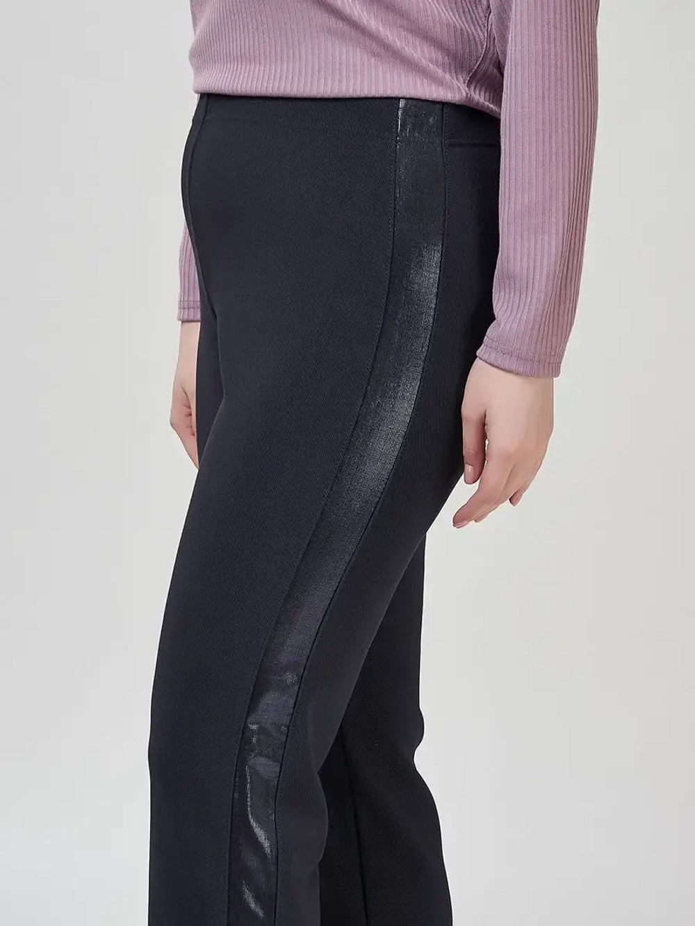 Брюки рубчик с лампасами