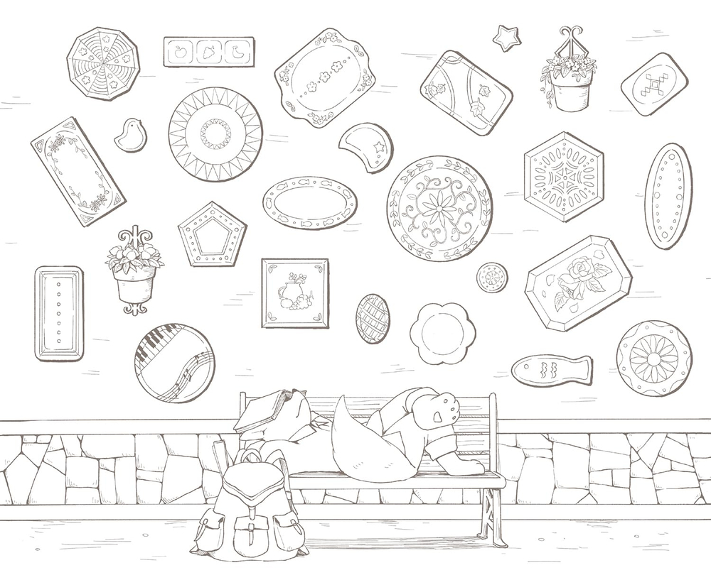 Traveling Animal Orchestra Exciting. Coloring Book