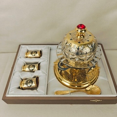 Икорница "Осетры" (Златоуст) со стопками