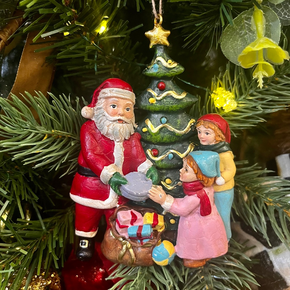 Дед Мороз  раздаёт подарки, ёлочное украшение [Арт.FD127020]
