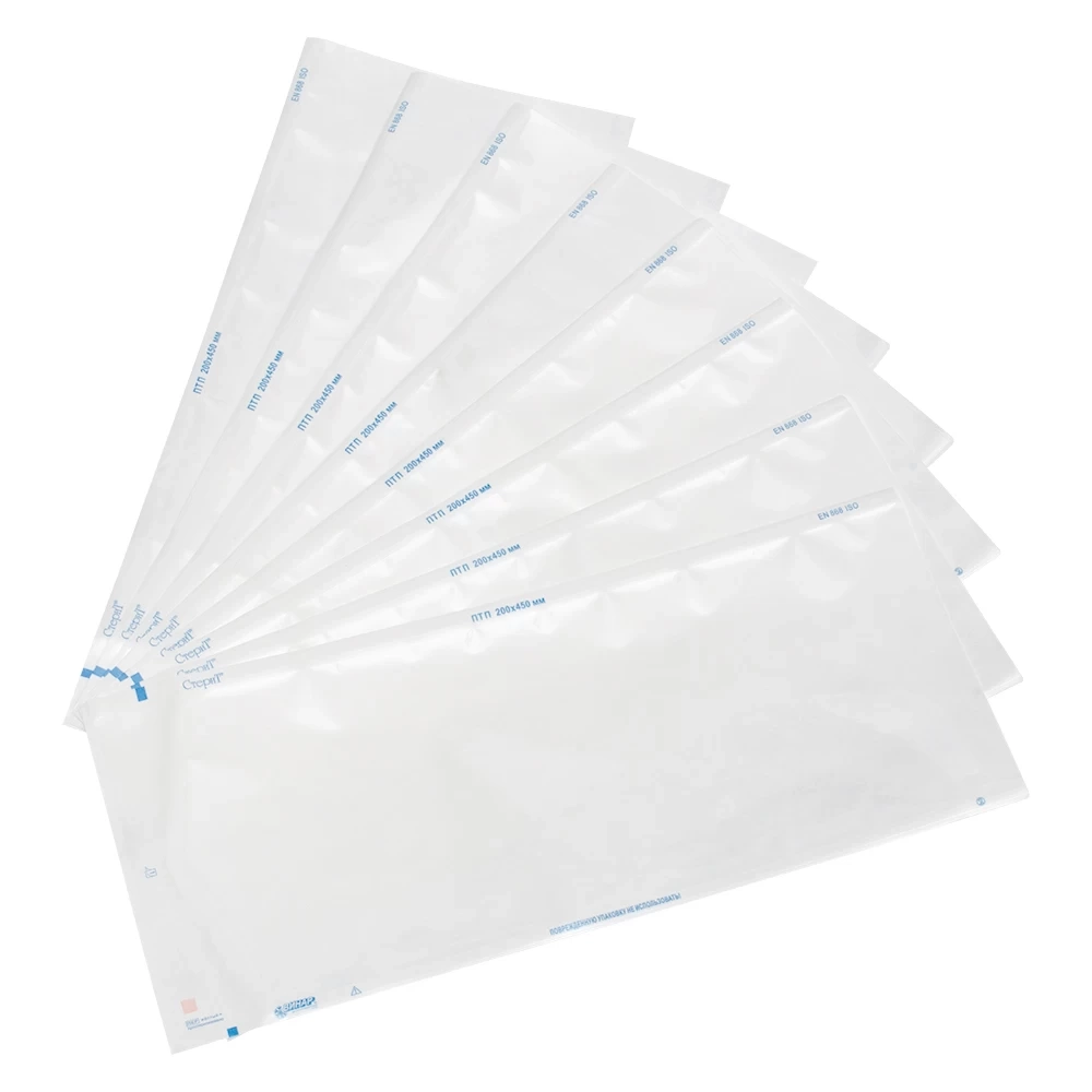 Пакеты самоклеящиеся для стерилизации ППВ "СтериТ" 75х250 мм Тайвек (100 шт/уп) ВИНАР