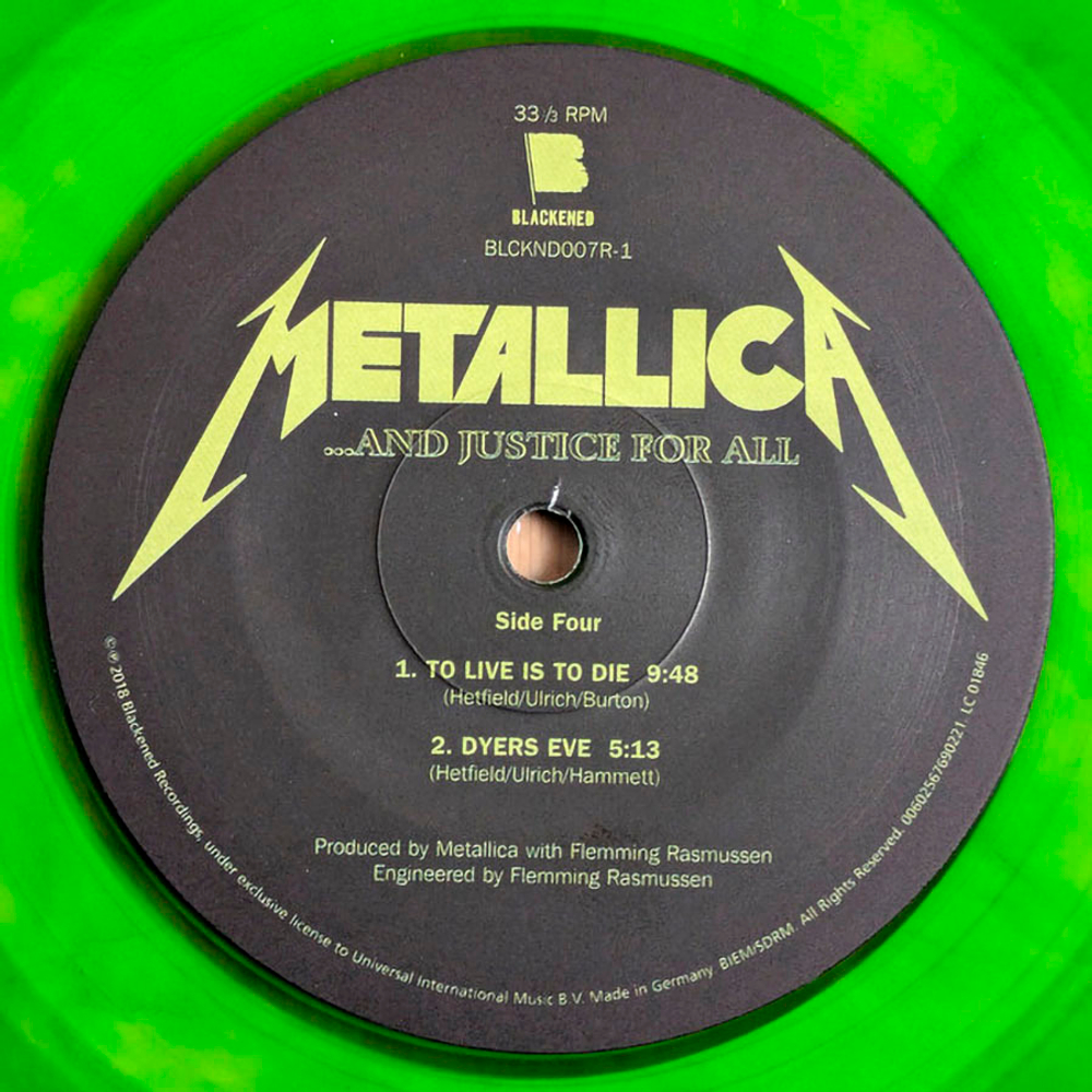 Metallica / ...And Justice For All (Coloured Vinyl)(2LP)