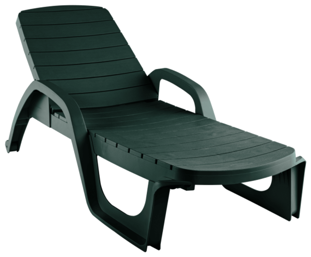 Лежак Элластик-Пласт Прованс пластик (темно-зеленый)