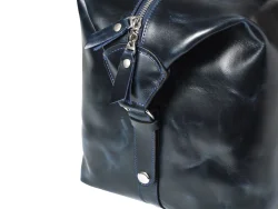 Дорожная сумка из натуральной кожи "Atlas Dark Blue"