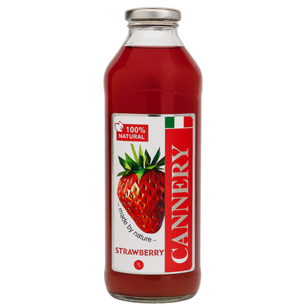 Сок натуральный Cannery Клубника с мякотью 1 л